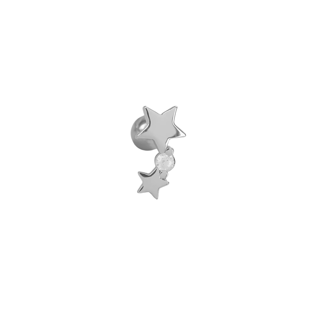 Piercing estrella curva