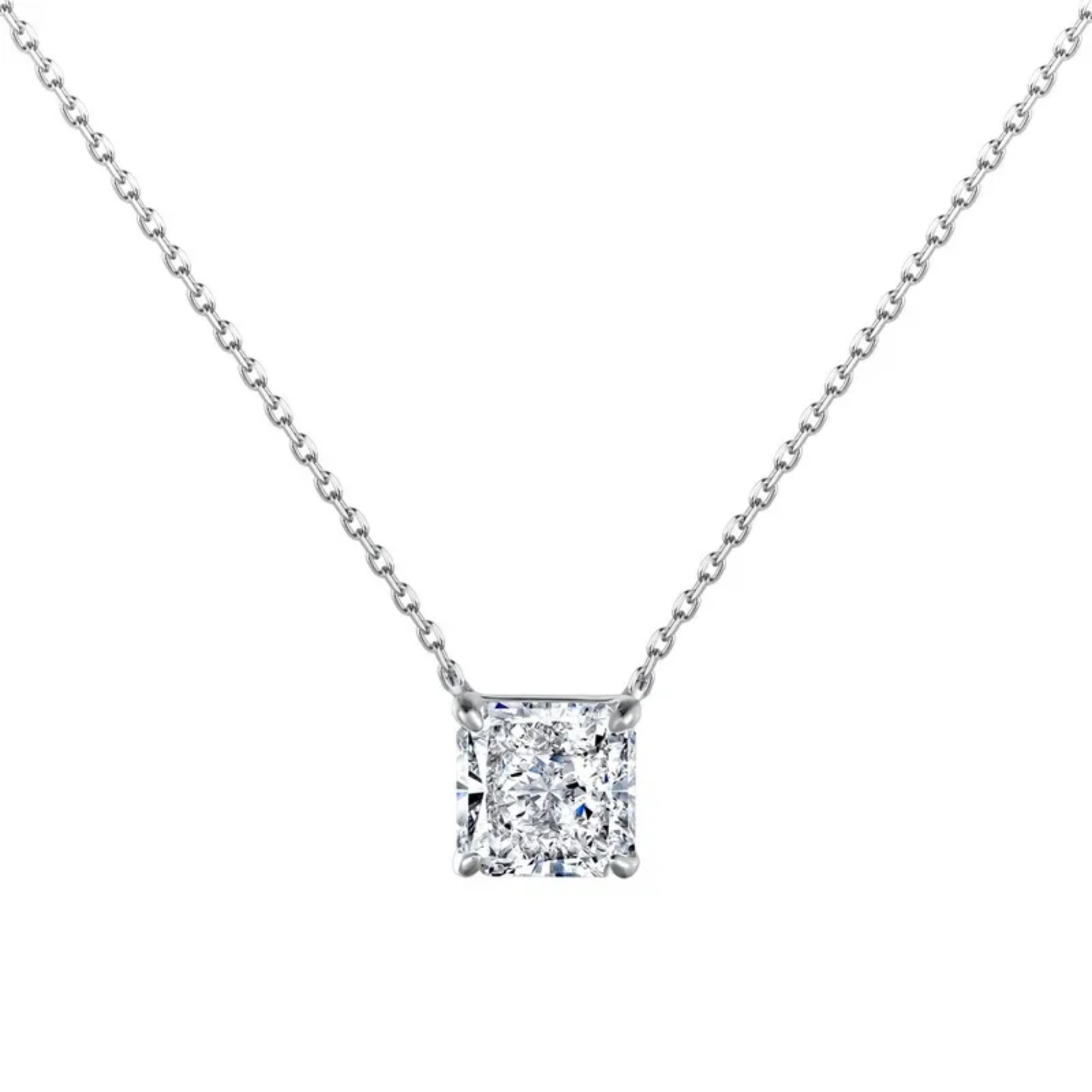 SS Collar Zircon Cubo