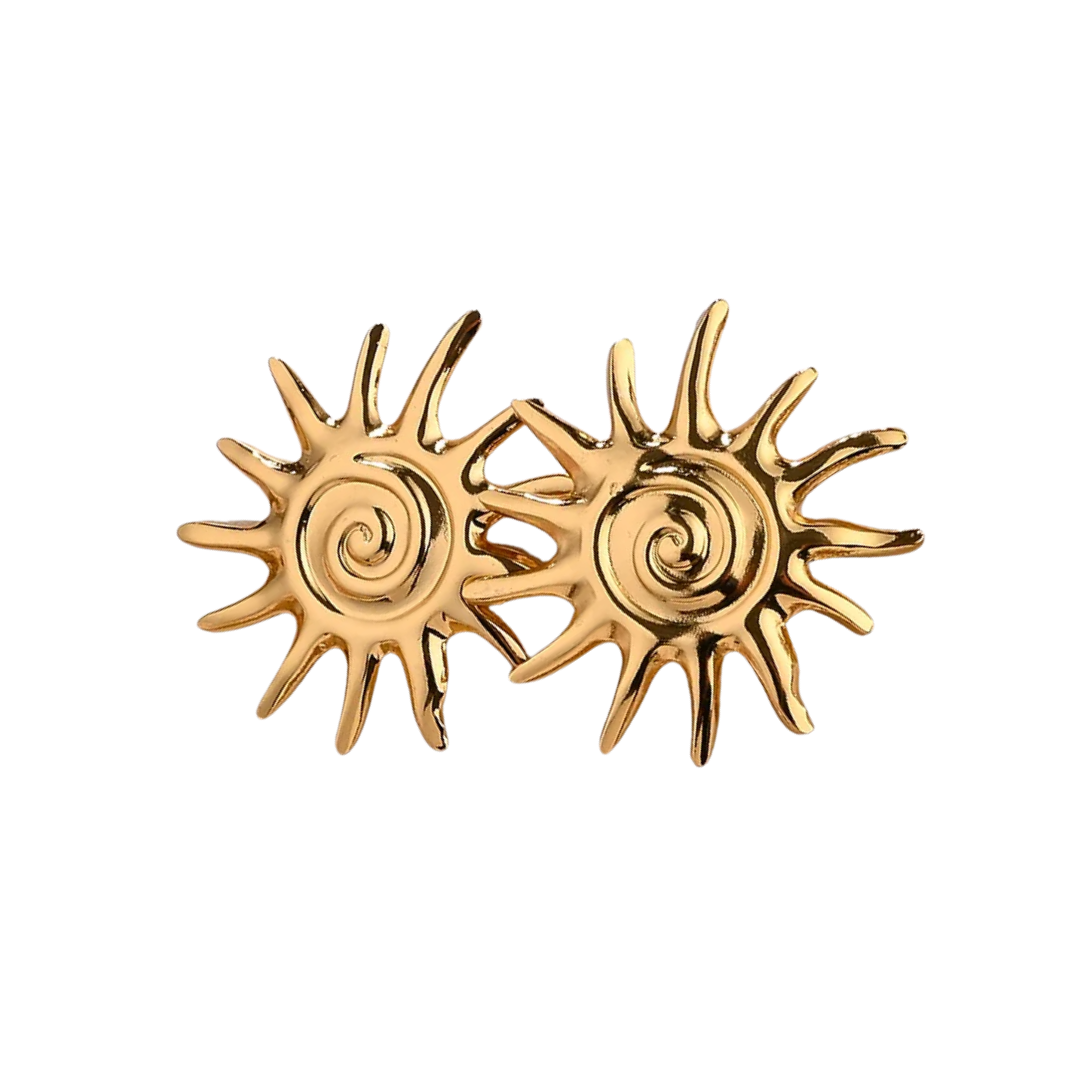 Aretes Sol Swirl