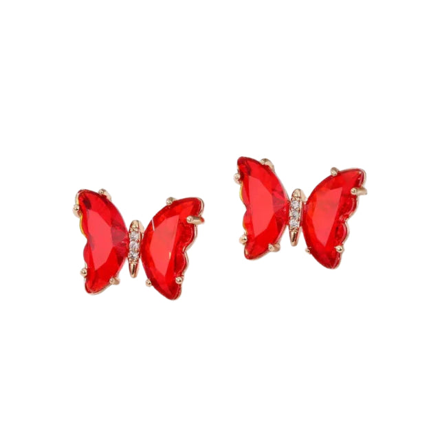 Aretes Crystal Butterfly