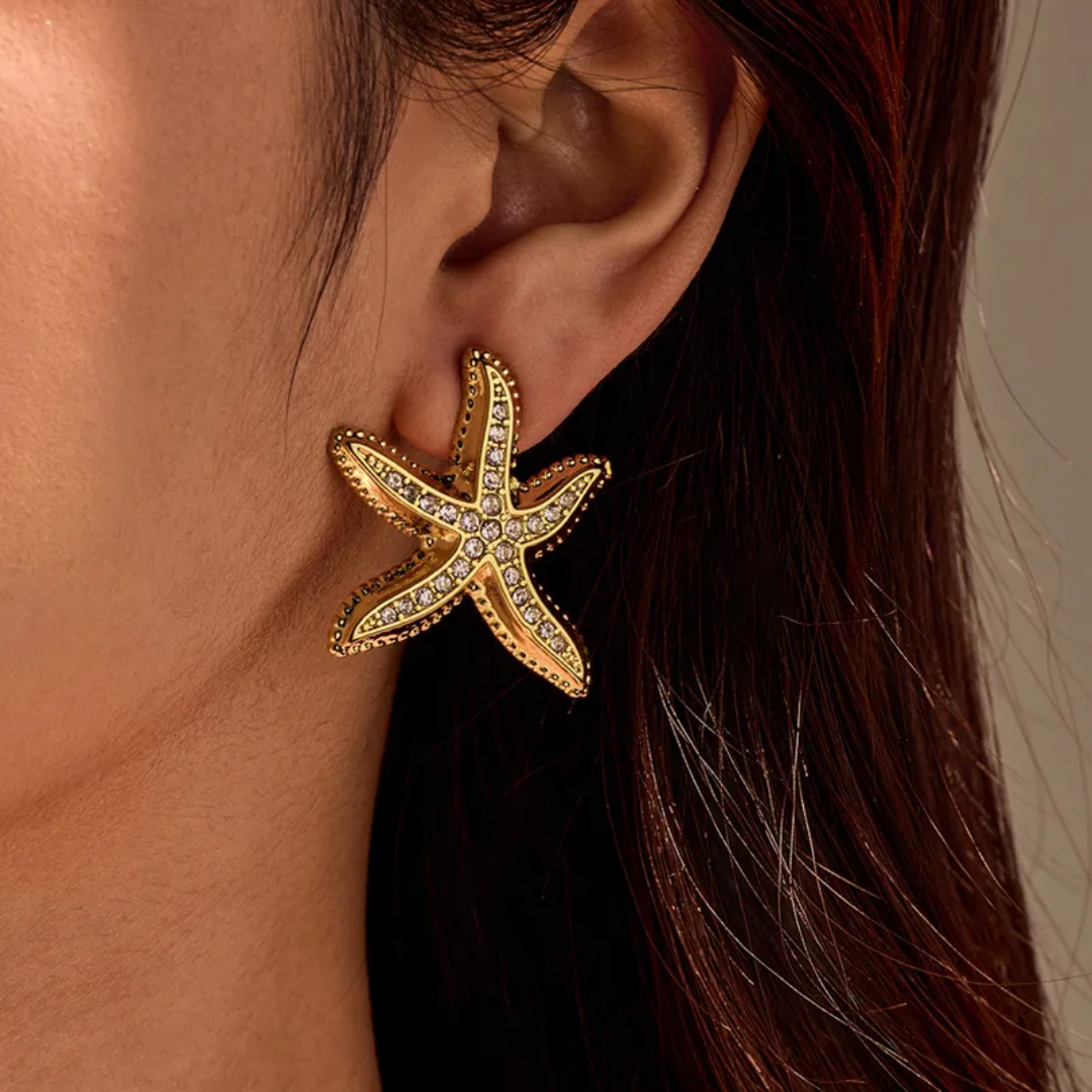 Aretes Sirena Zirconias