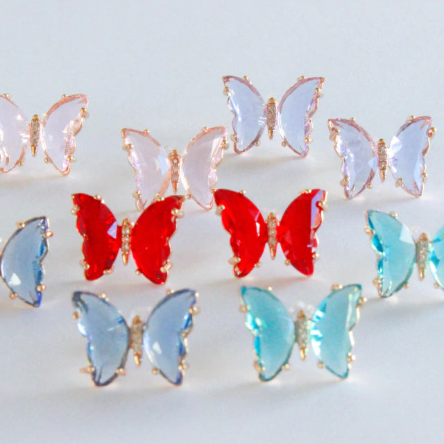 Aretes Crystal Butterfly