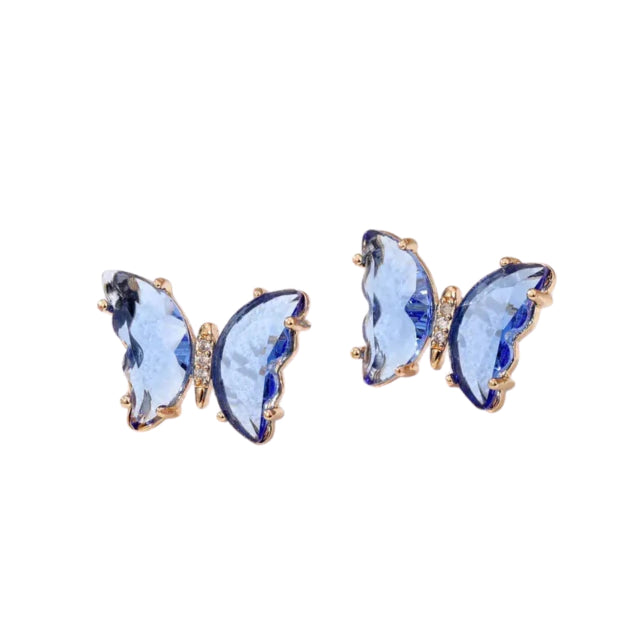 Aretes Crystal Butterfly