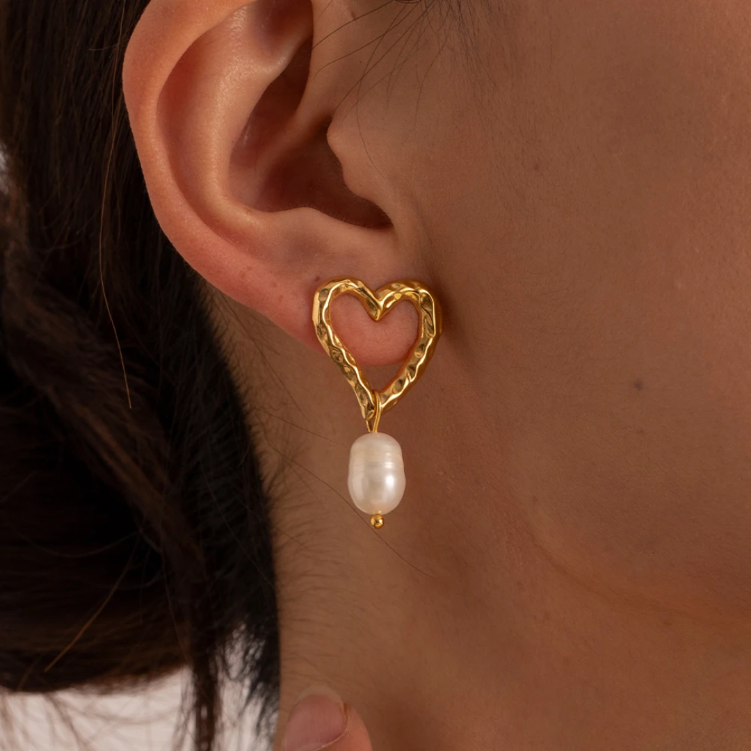 Aretes Heart Clam