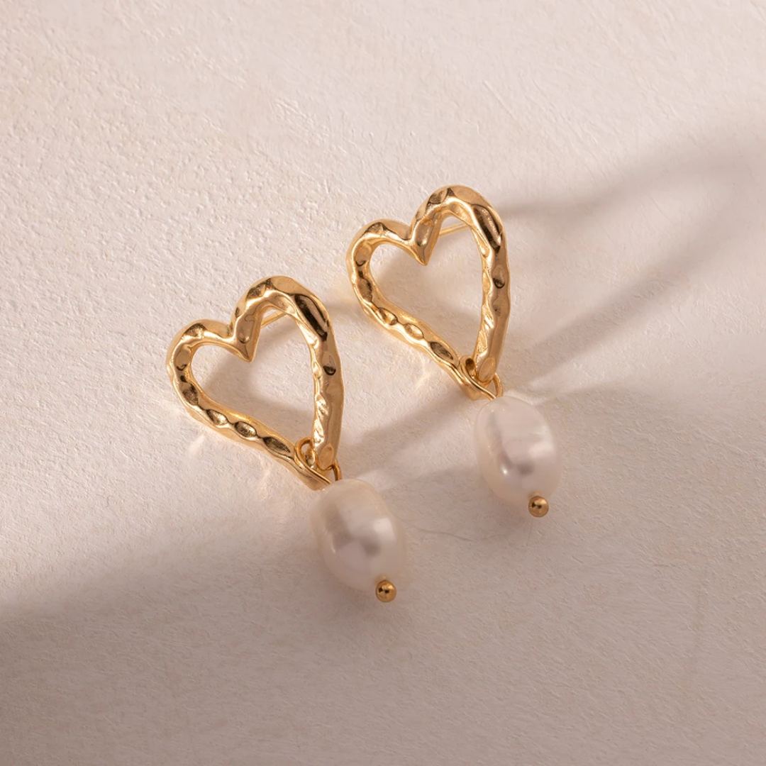 Aretes Heart Clam