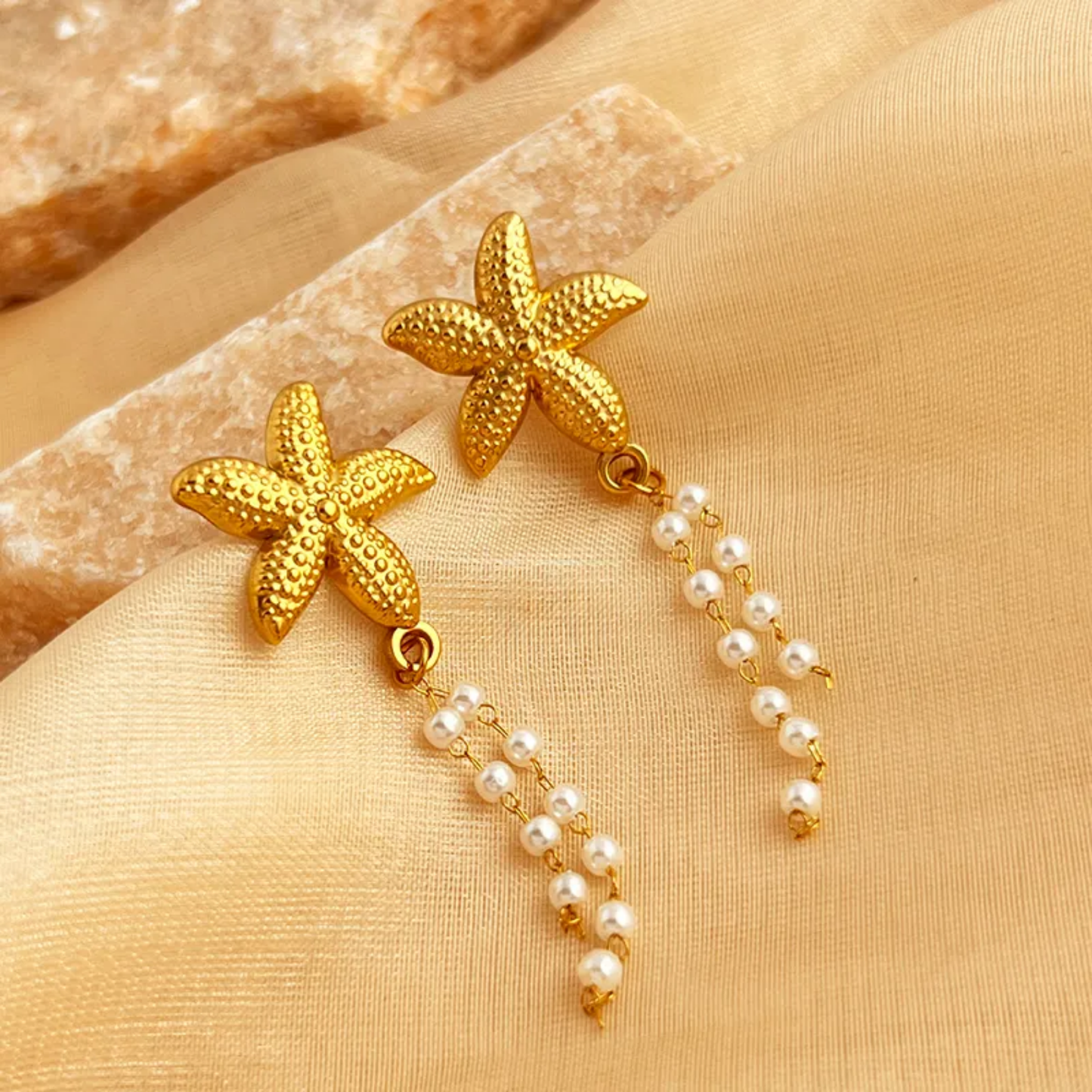 Aretes Star Pearl