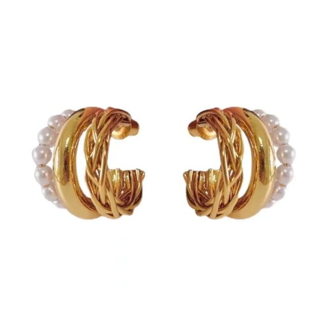 Aretes Triple Hoop