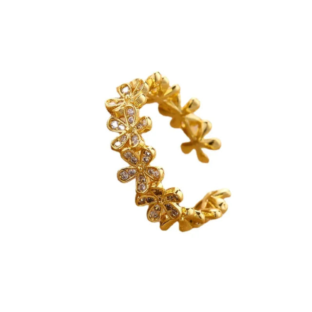 Anillo Flor Sparkle