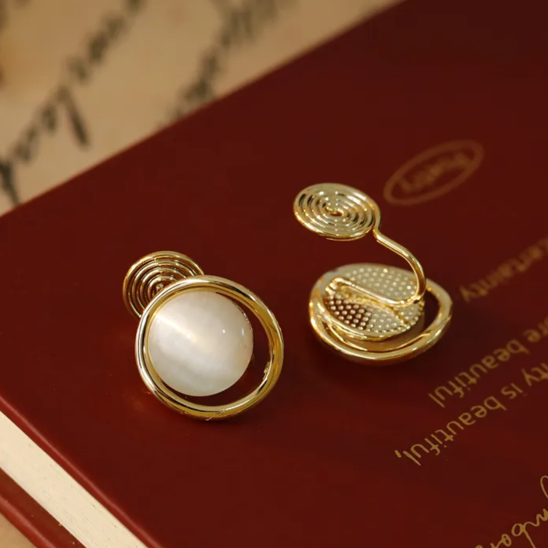Aretes Clip Blanco