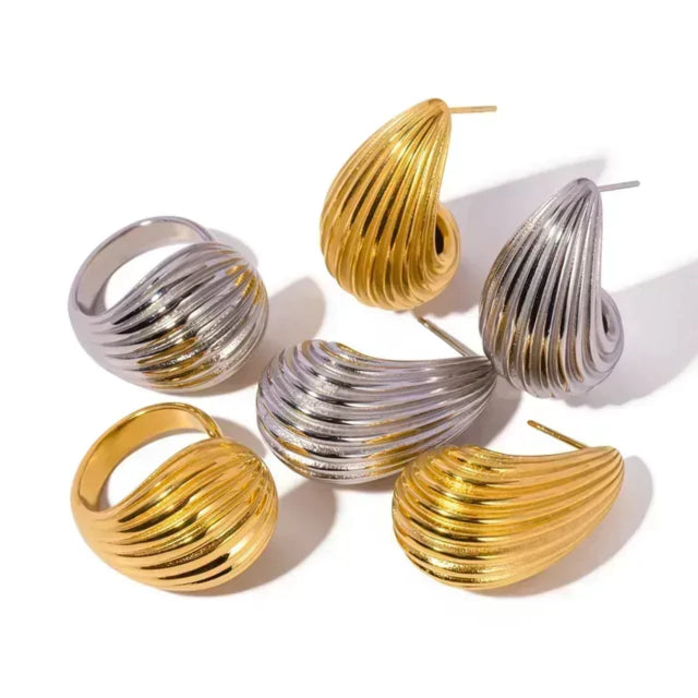 Aretes drop Texture