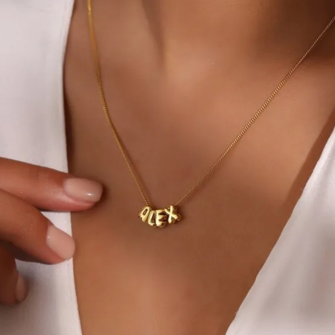 Collar Letras Bubble Mini