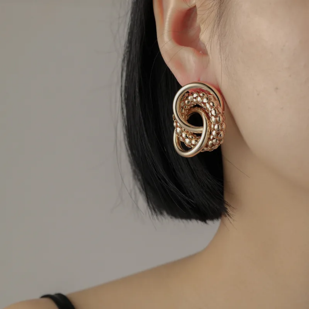 Aretes Onda Triple