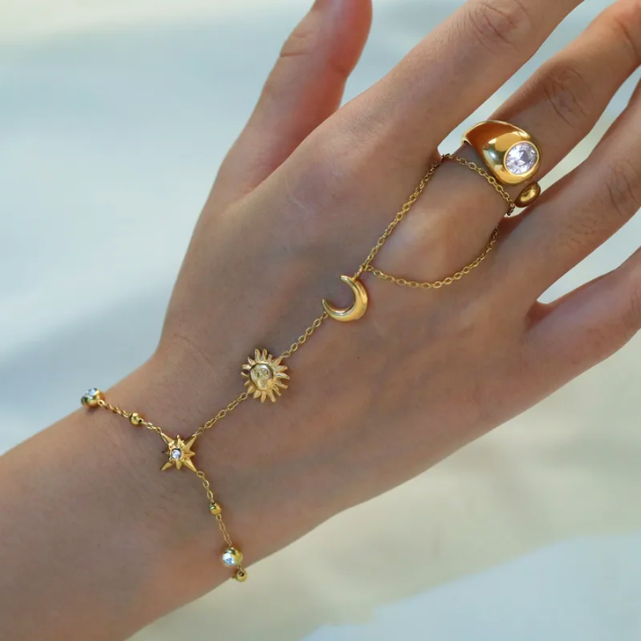 Ring Chain Bracelet Cielo