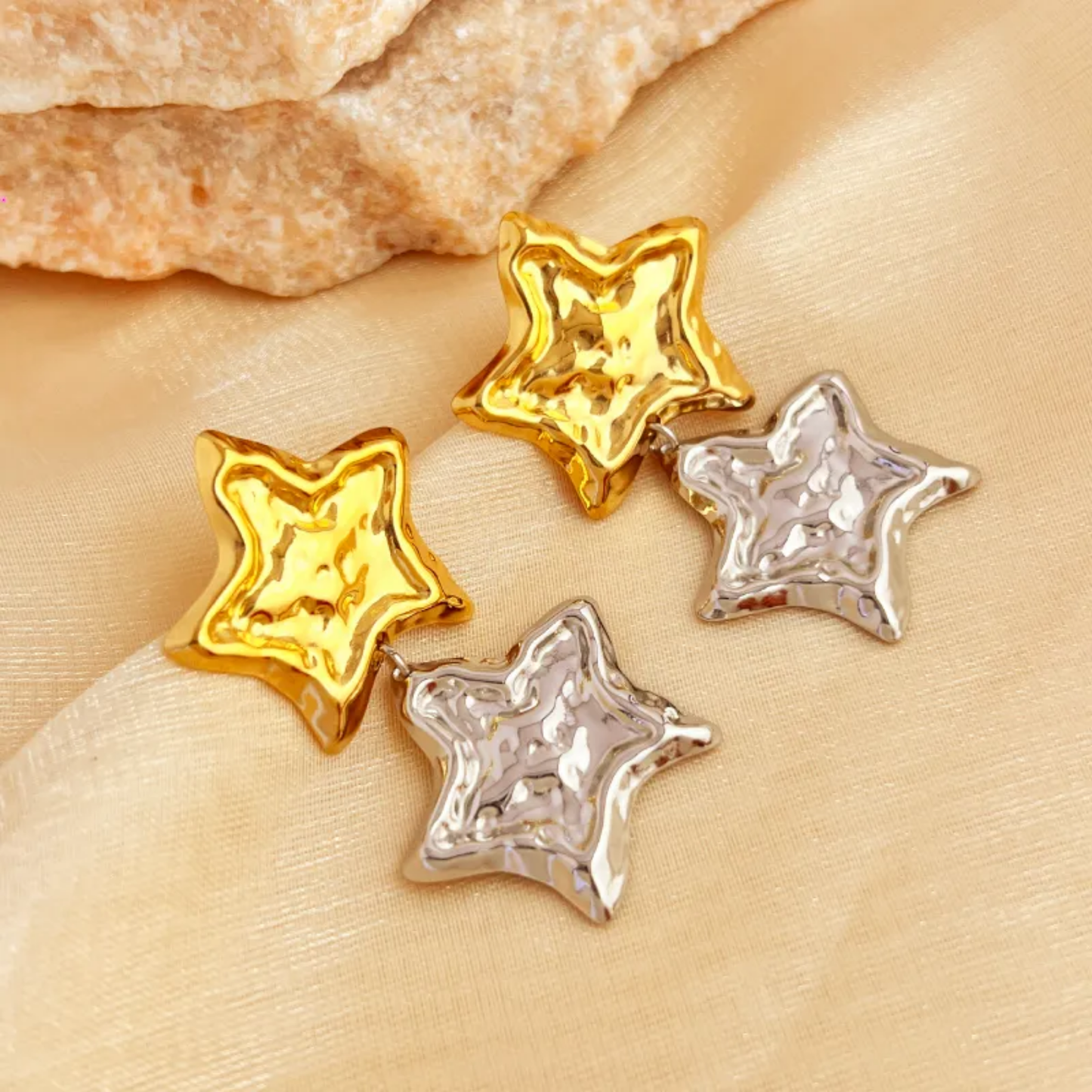 Aretes Estrella Doble