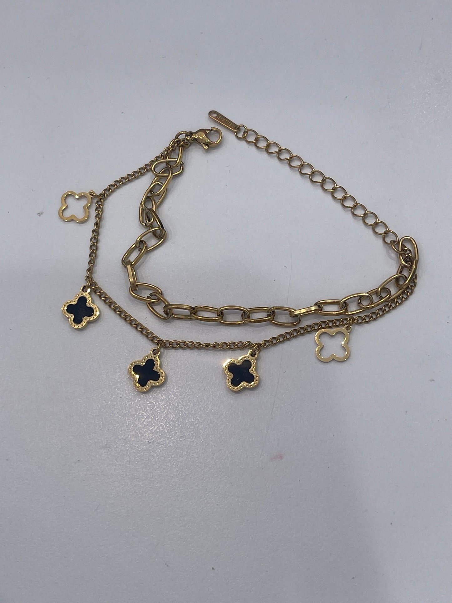 Pulsera trebol doble