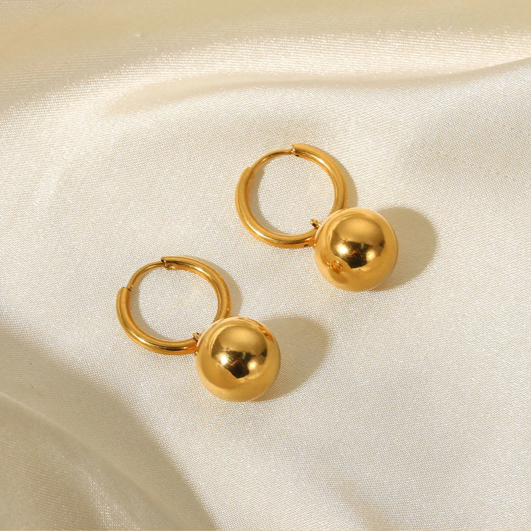 Aretes Ball (juego with ball choker y pulsera)
