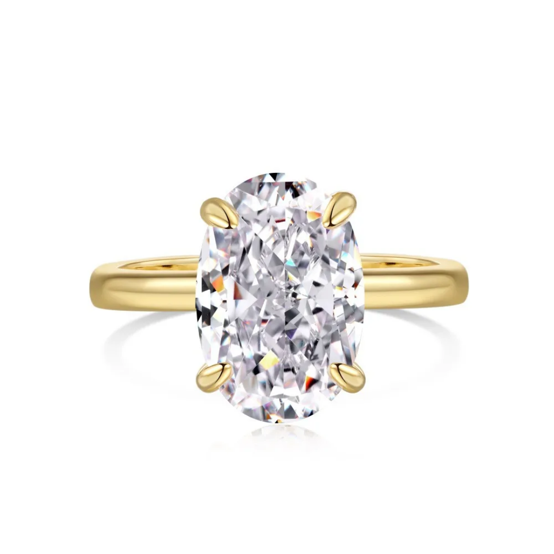 SS Anillo Compromiso Oval
