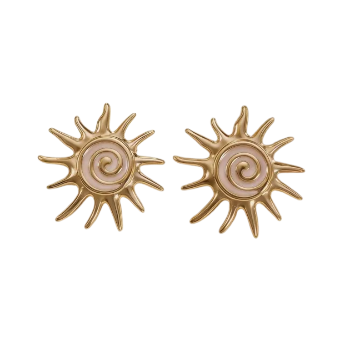 Aretes Sol Swirl
