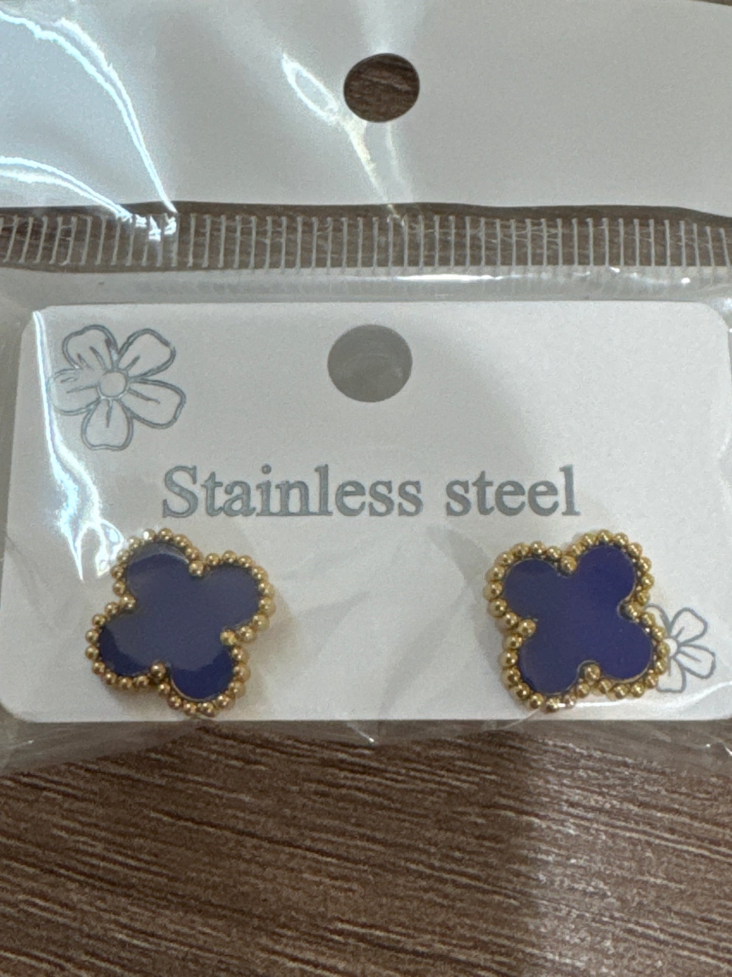 Aretes Trebol Colores
