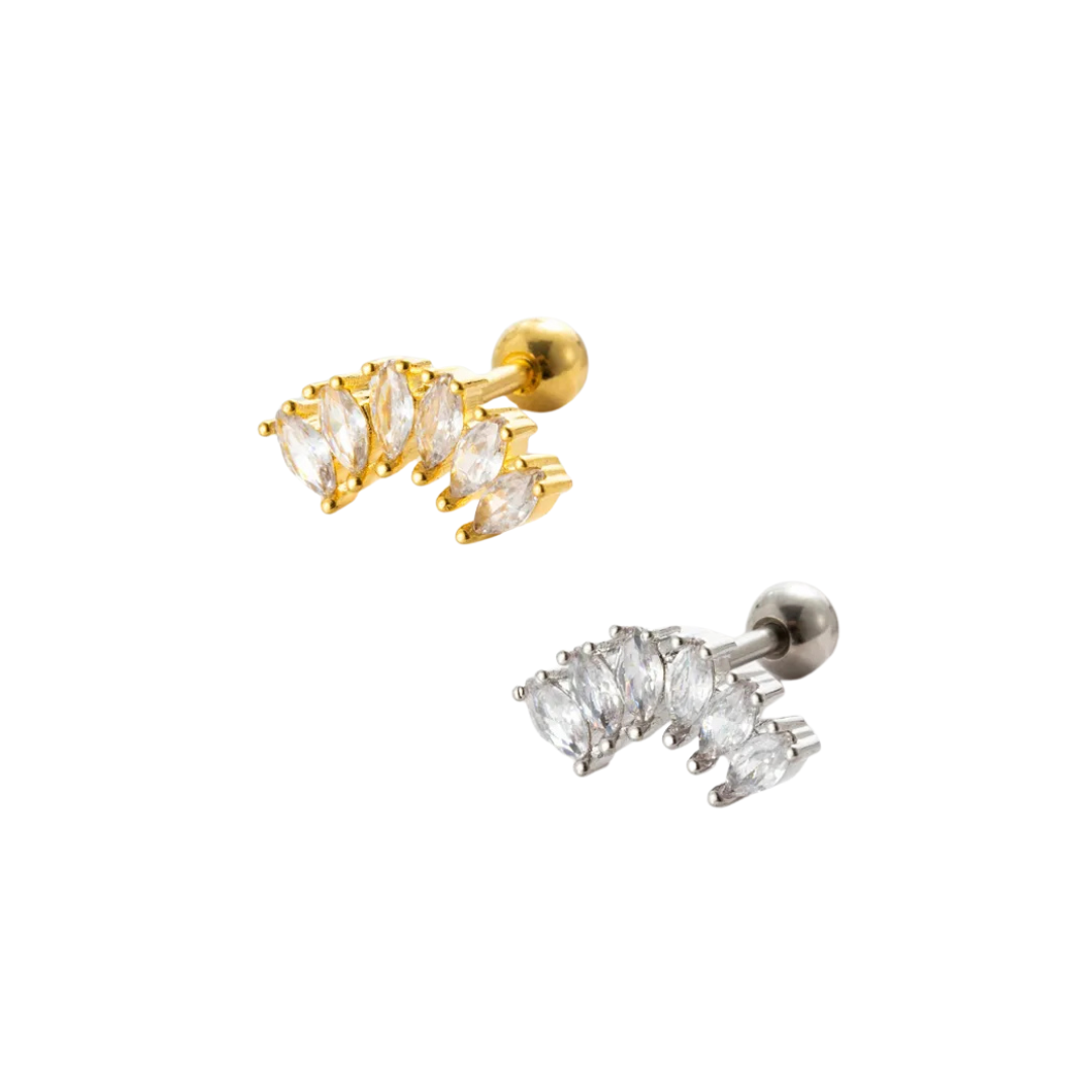 Piercing curva 6 zirconias