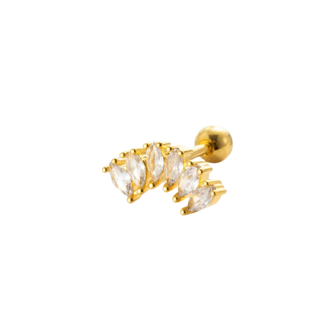 Piercing curva 6 zirconias