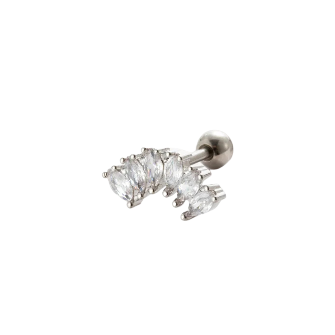 Piercing curva 6 zirconias