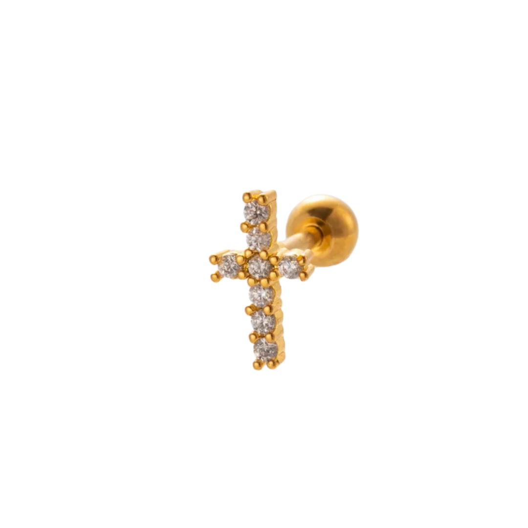 Piercing Cruz Larga Zirconias
