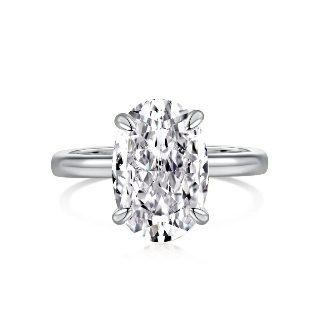 SS Anillo Compromiso Oval