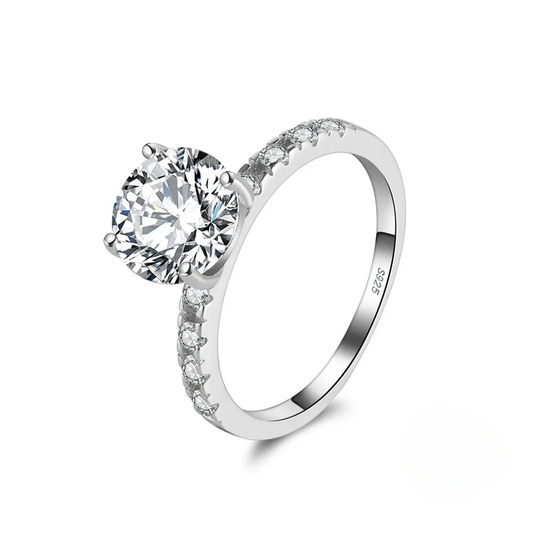 Anillo SS Compromiso Circular Diamond Band