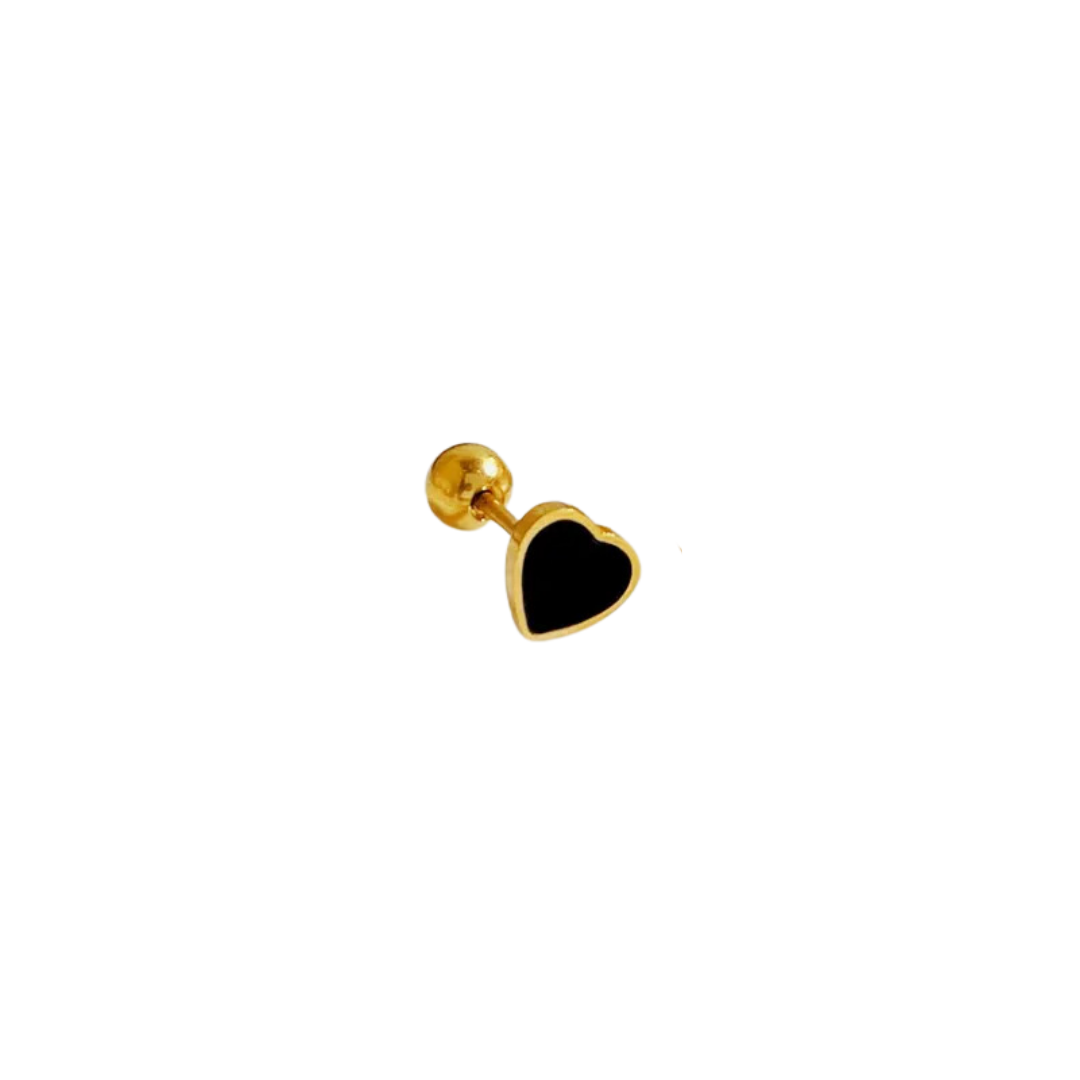 Piercing Black heart