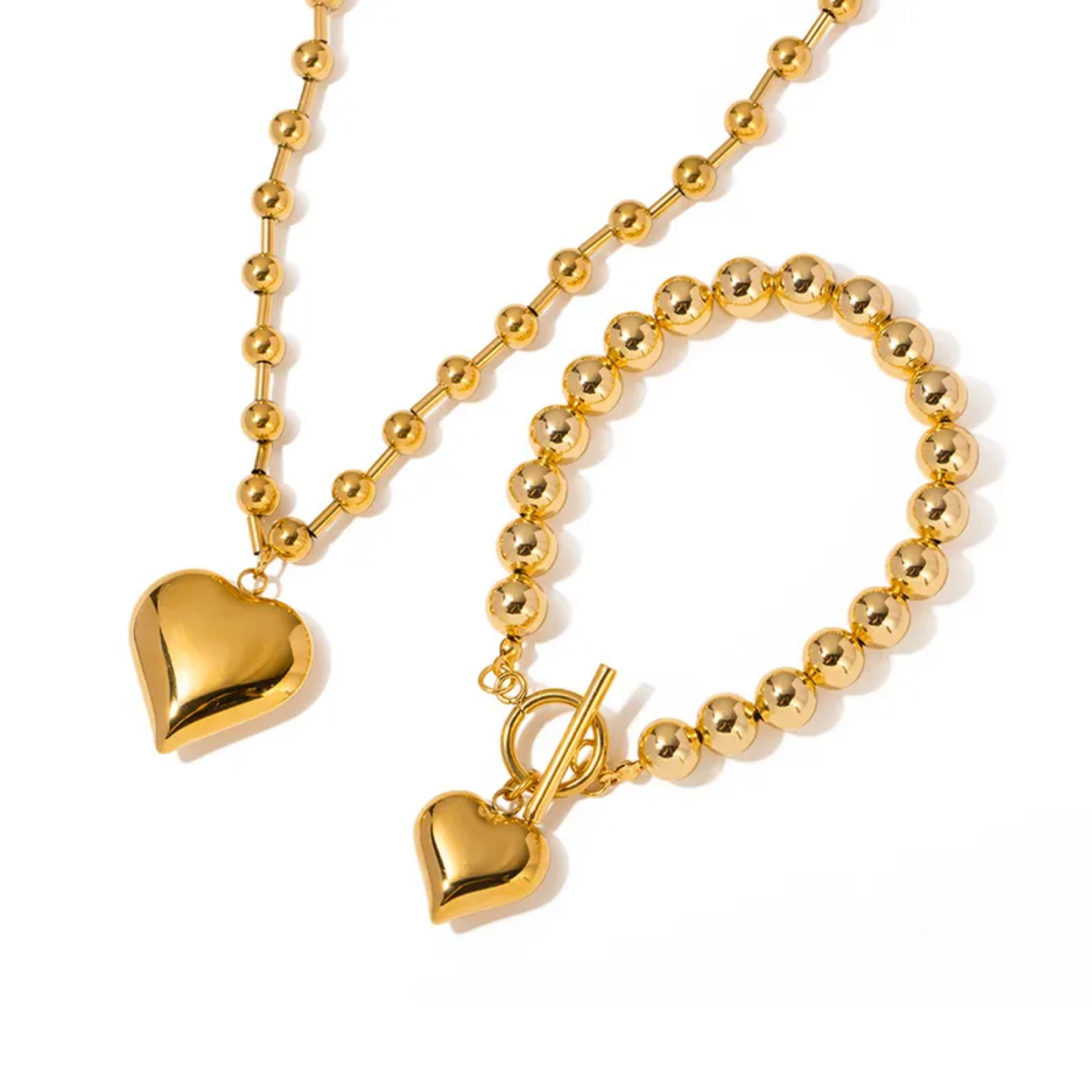 Pulsera Sphere Golden Heart