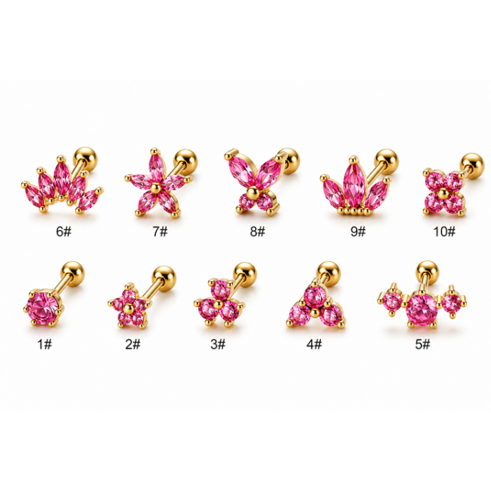 Piercings Coleccion Rosa