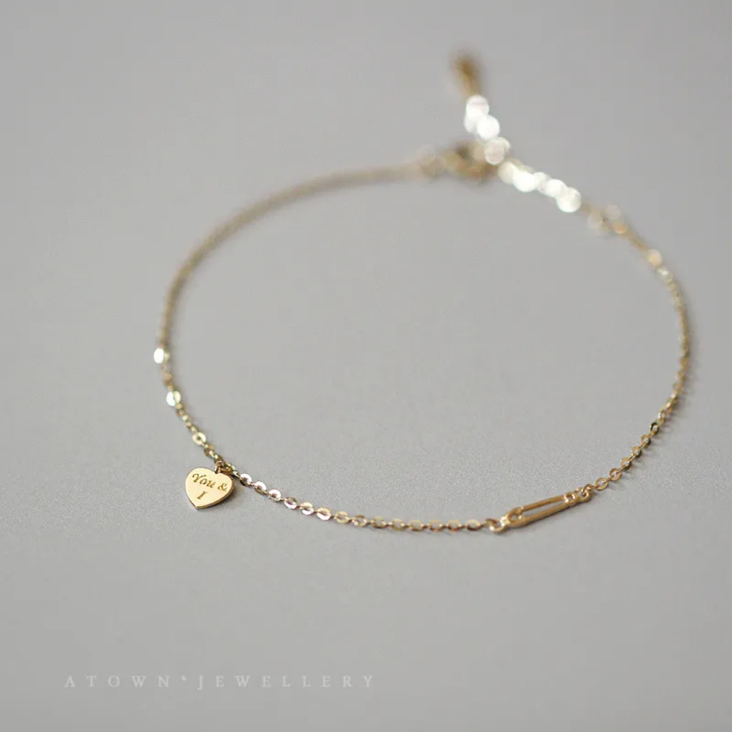 SS Pulsera Needle Heart