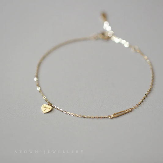 SS Pulsera Needle Heart