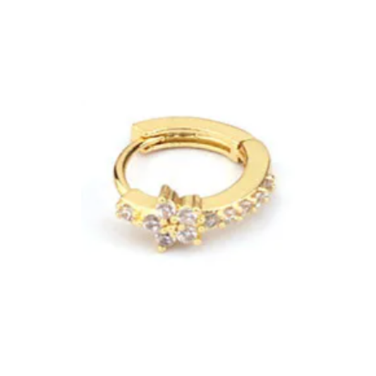 Hoop piercing mini star