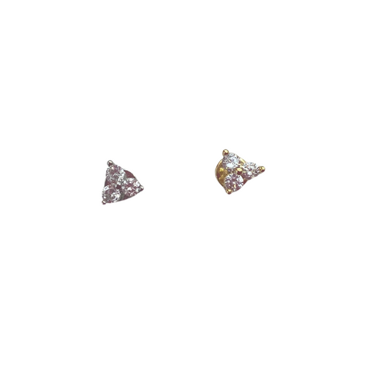 Piercing triple petalo dorado