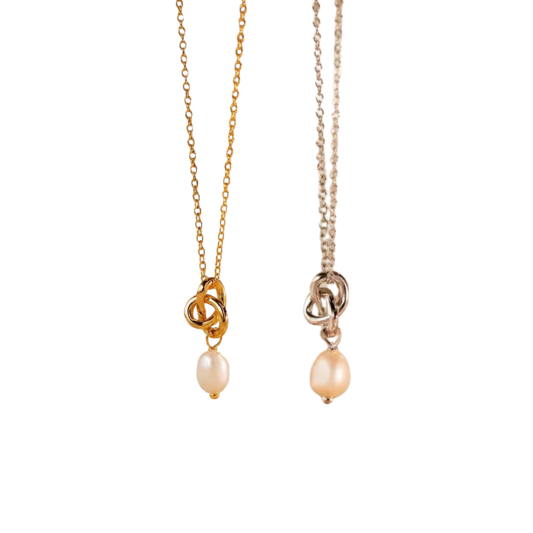 Collar Perla Nudo