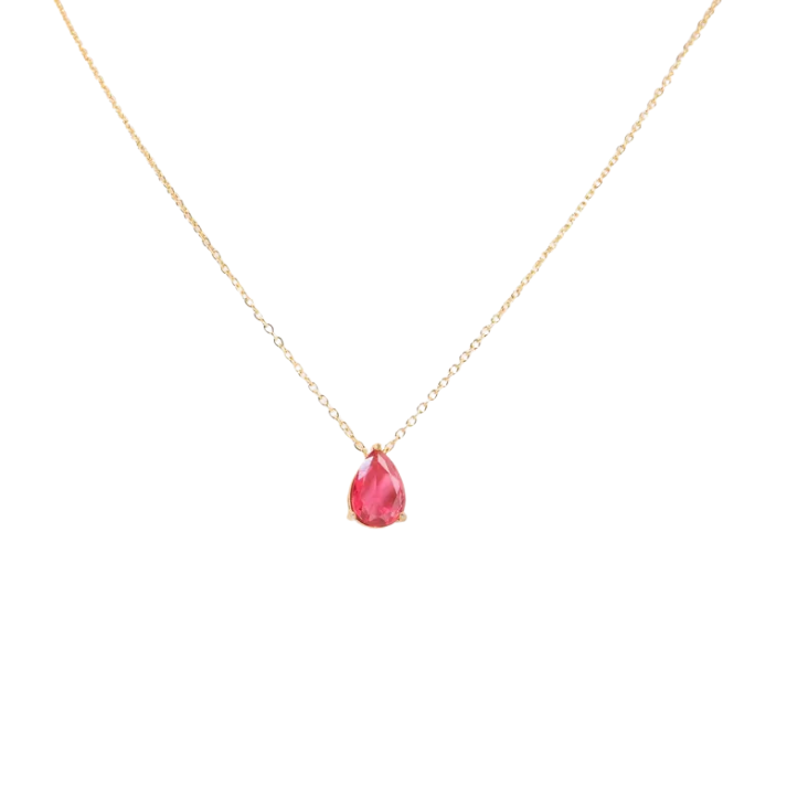 Collar Birthstone Teardrop