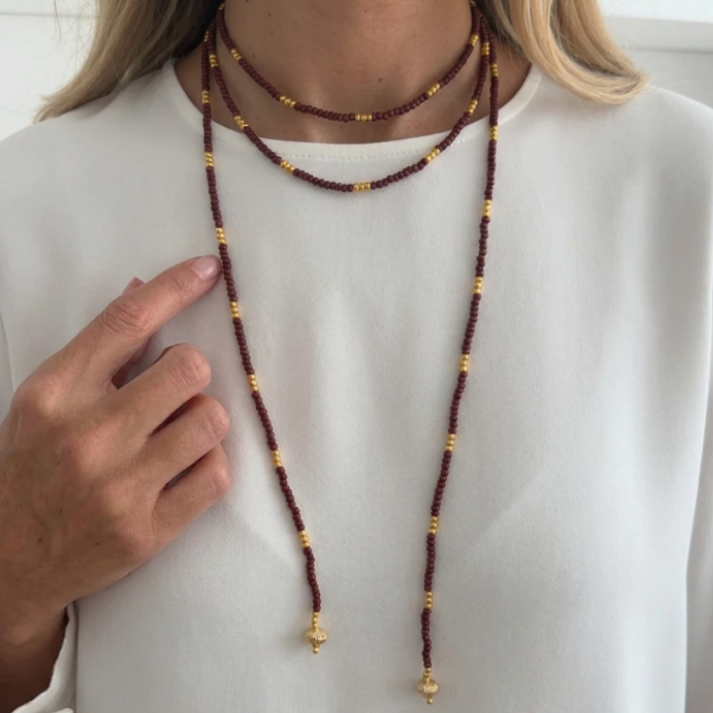 Collar Corbat Vino