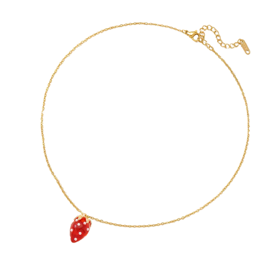 Collar Fresa Cristal