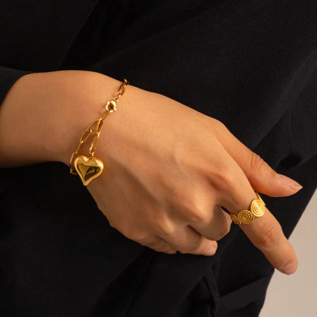Pulsera Golden Heart