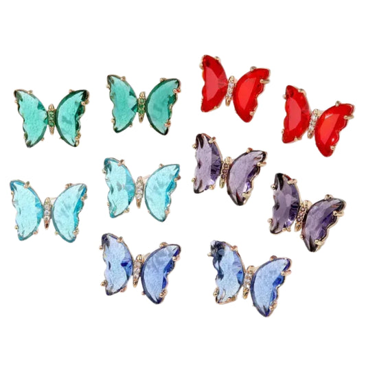 Aretes Crystal Butterfly