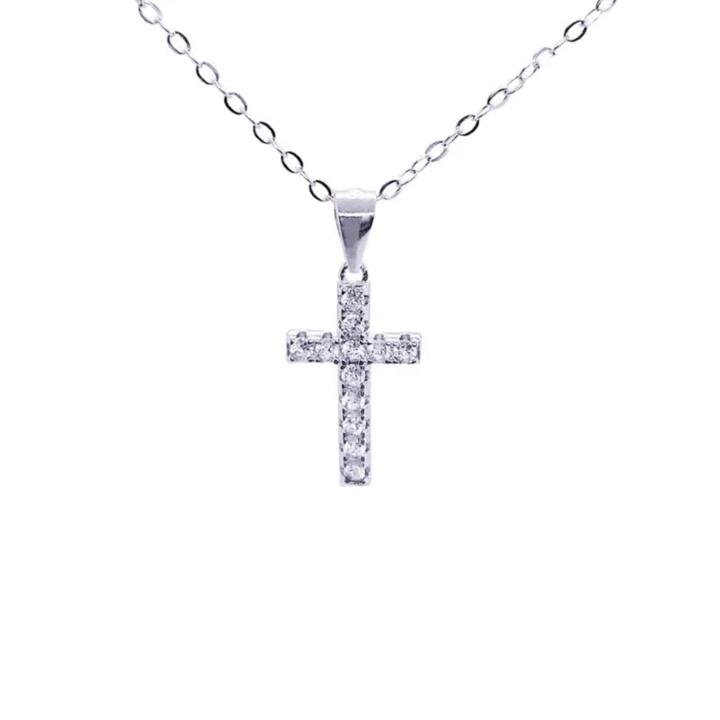 SS Collar Plata Cruz
