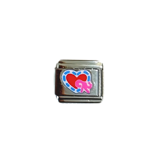 IBP Charm Corazón moño
