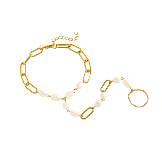 Ring Chain Bracelet Perla