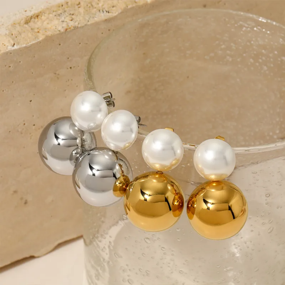Aretes Sphere Perla