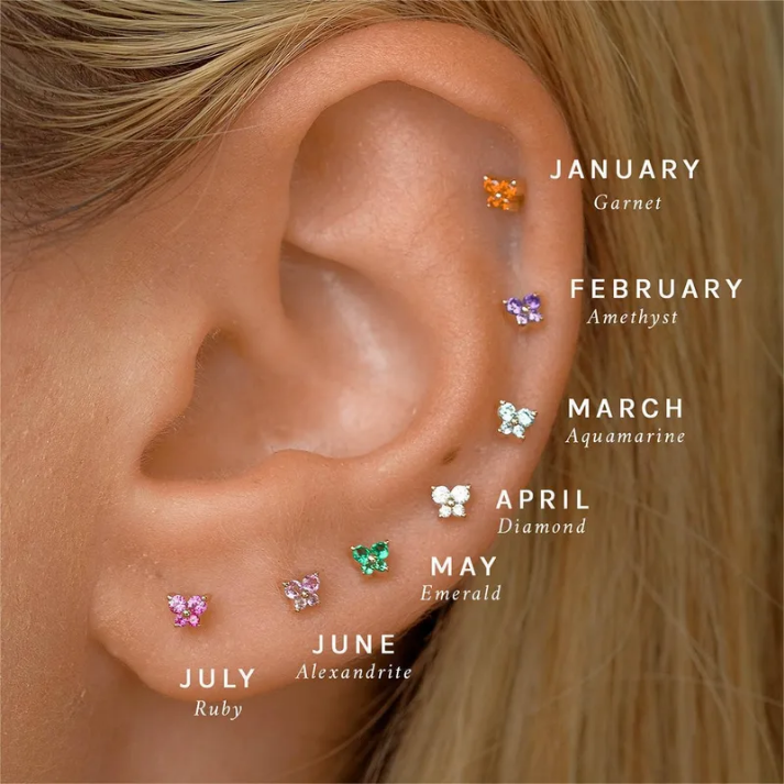Piercing Mariposa Birthstone