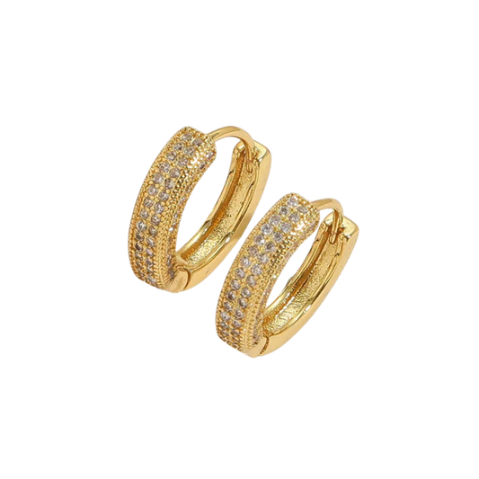 Aretes Zircon Hoops