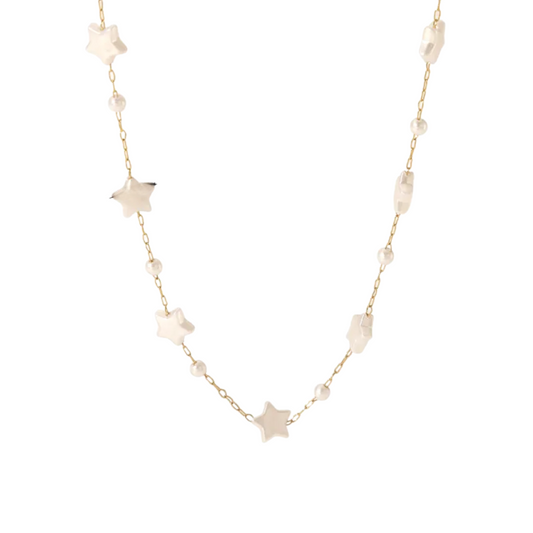 Collar Estrella Perlas Completo