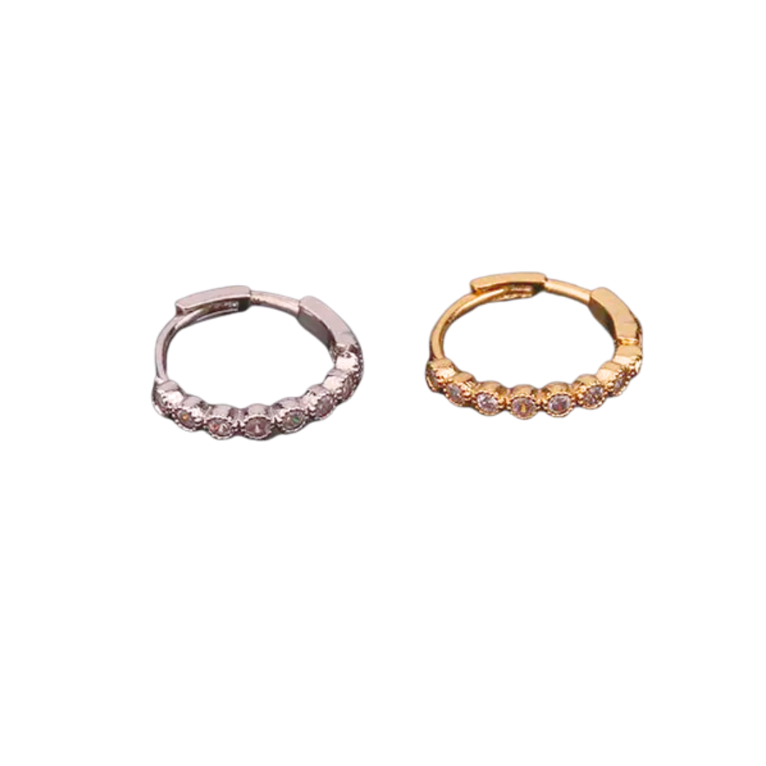 Piercing Hoop Circular Zircon